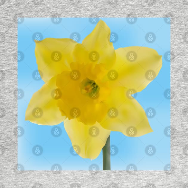 Yellow jonquil mesh flower by AnaMOMarques